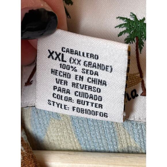 Banana Cabana Tan Short Sleeve Hawaiian Shirt Men's Size XXL - Picture 4 of 6